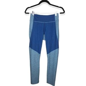 Outdoor Voices Athletic Leggings Blue ColorBlock Small